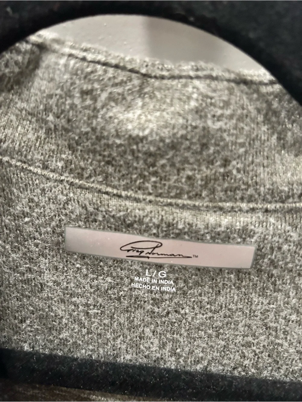 Greg Norman Collection Heather Gray Quarter-Zip Pullover